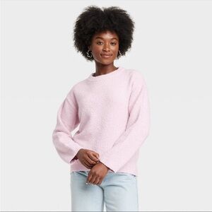 Universal Thread Oversized Crewneck Pullover Sweater in Pink🩰